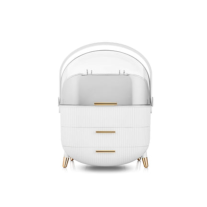 Antalya Cosmetic Organiser with 2 Drawers White