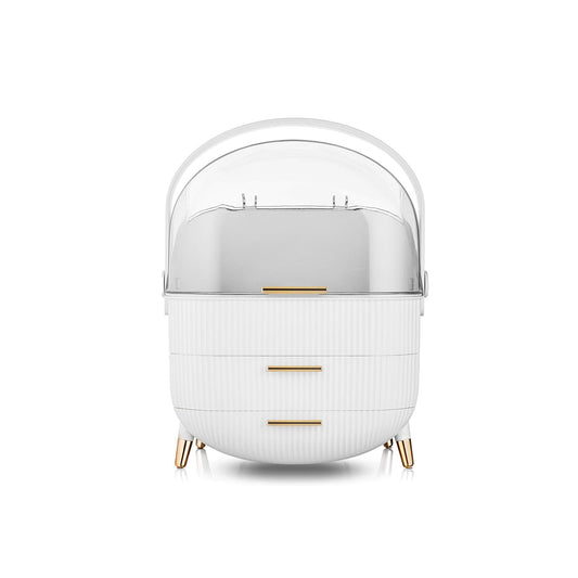 Antalya Cosmetic Organiser with 2 Drawers White