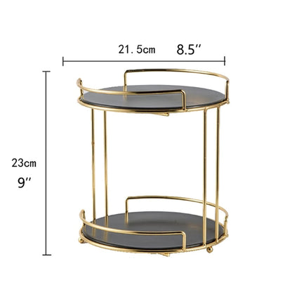 Urban Decor Marble Cake Stand Black