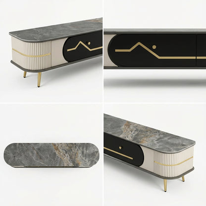 Marble Top TV Stand Multicoloured