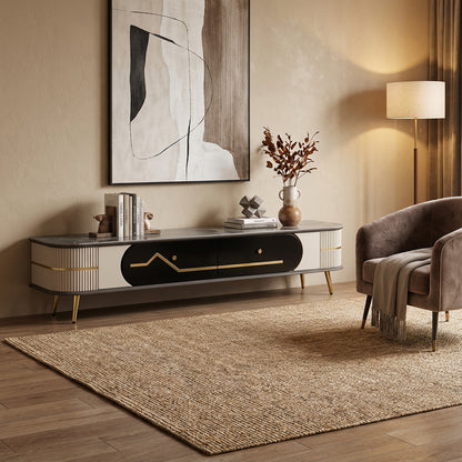 Marble Top TV Stand Multicoloured