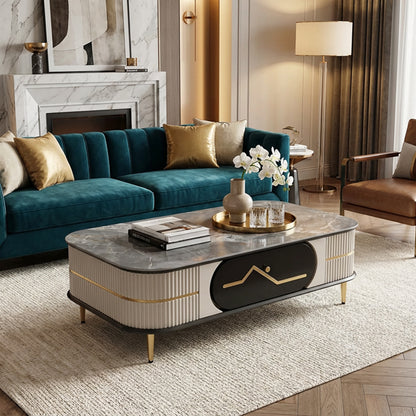 Marble Top Coffee Table Multicoloured