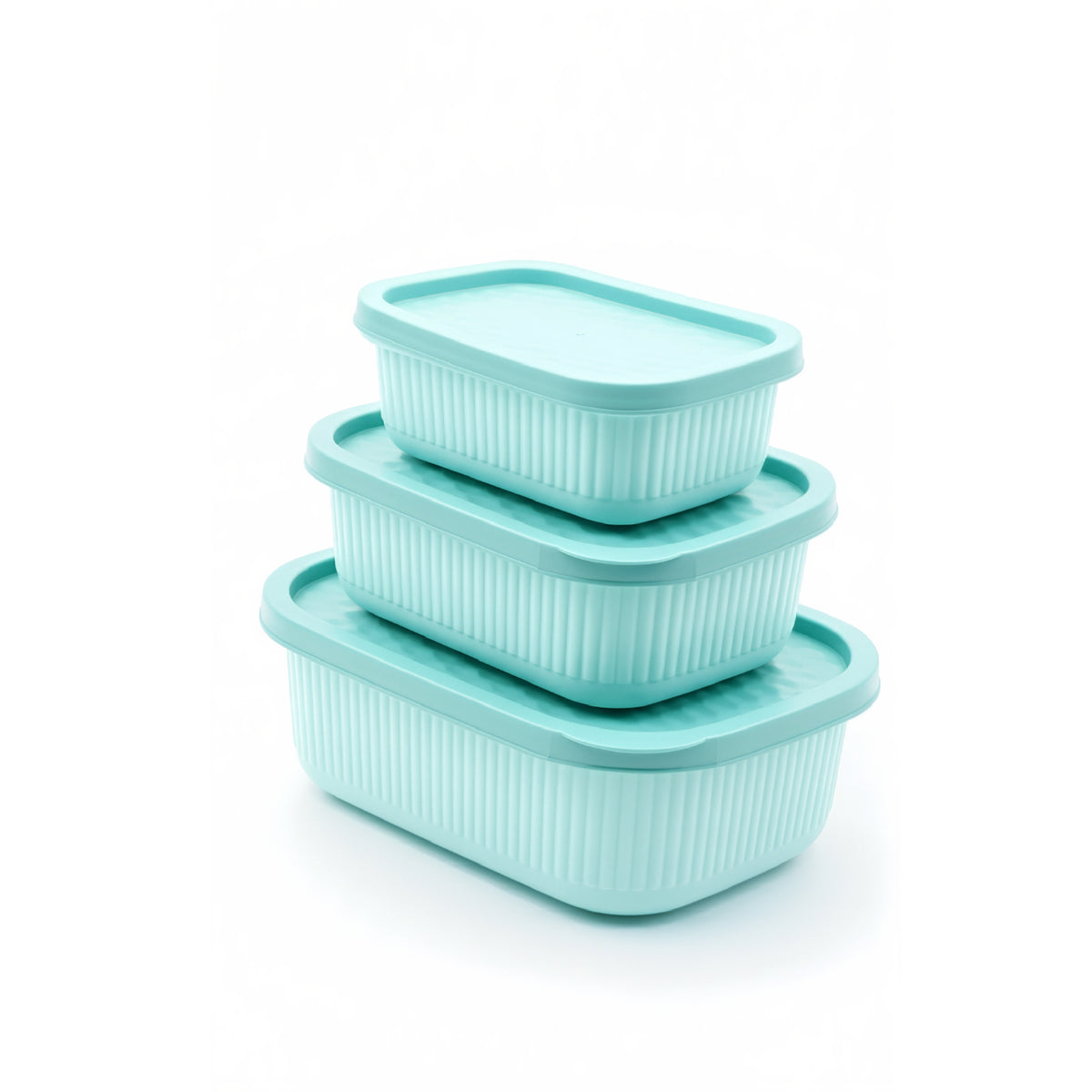 Mastercook Marina 3 Piece Rectangular Container Set Green