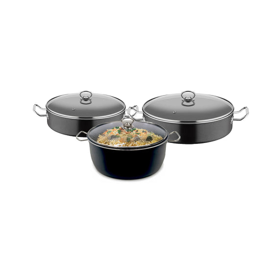 Gastro Collection 6 Piece Pot Set Black