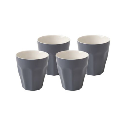 Maxwell & Williams Blend 4 Piece Sala Latte Cup Set Charcoal