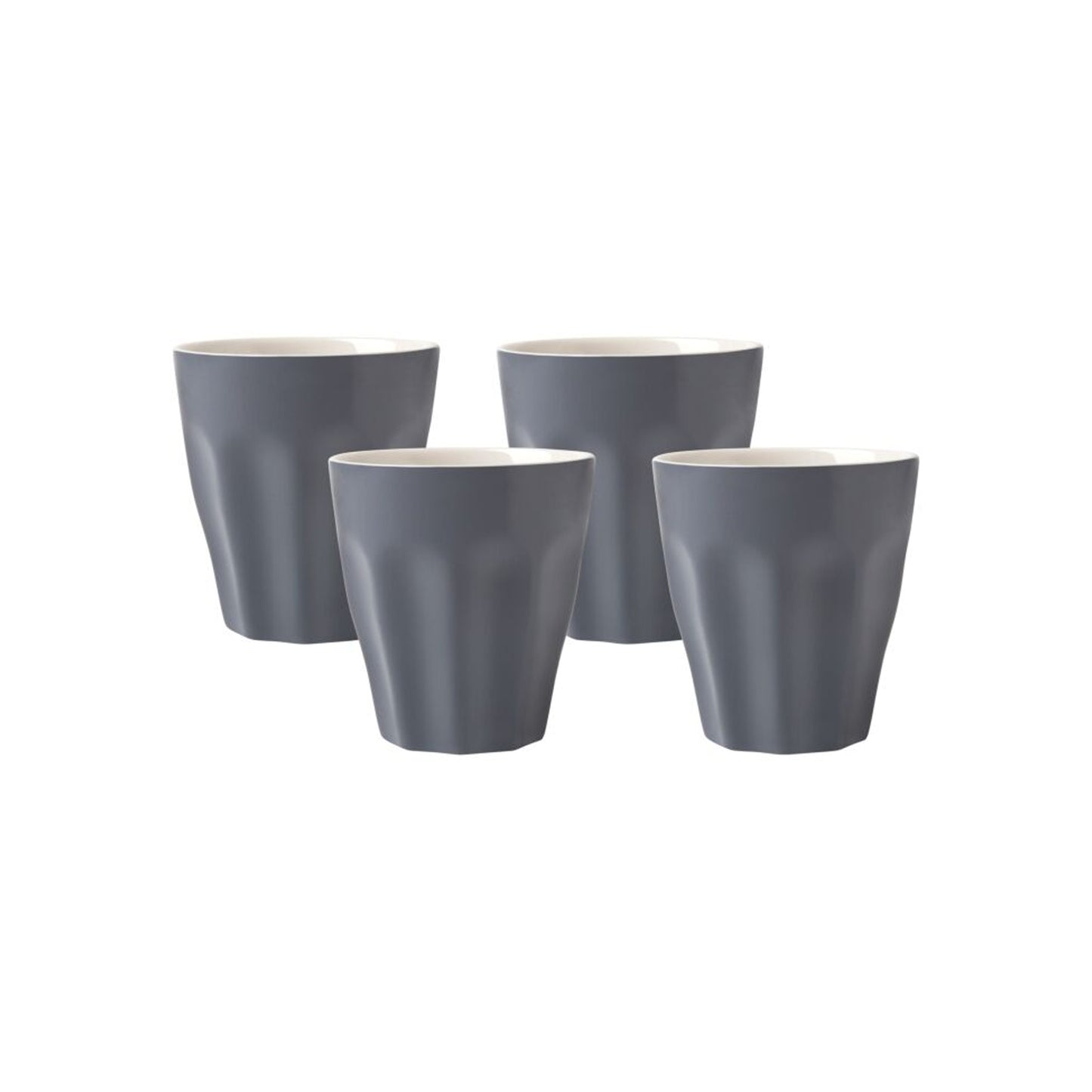 Maxwell & Williams Blend 4 Piece Sala Latte Cup Set Charcoal