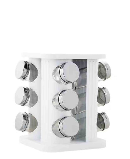 Maxwell & Williams 12 Piece Astor Spice Rack - White