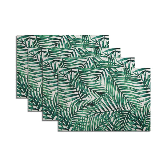 Maxwell & Williams 4 Piece Accent Fern Placemat Set Green