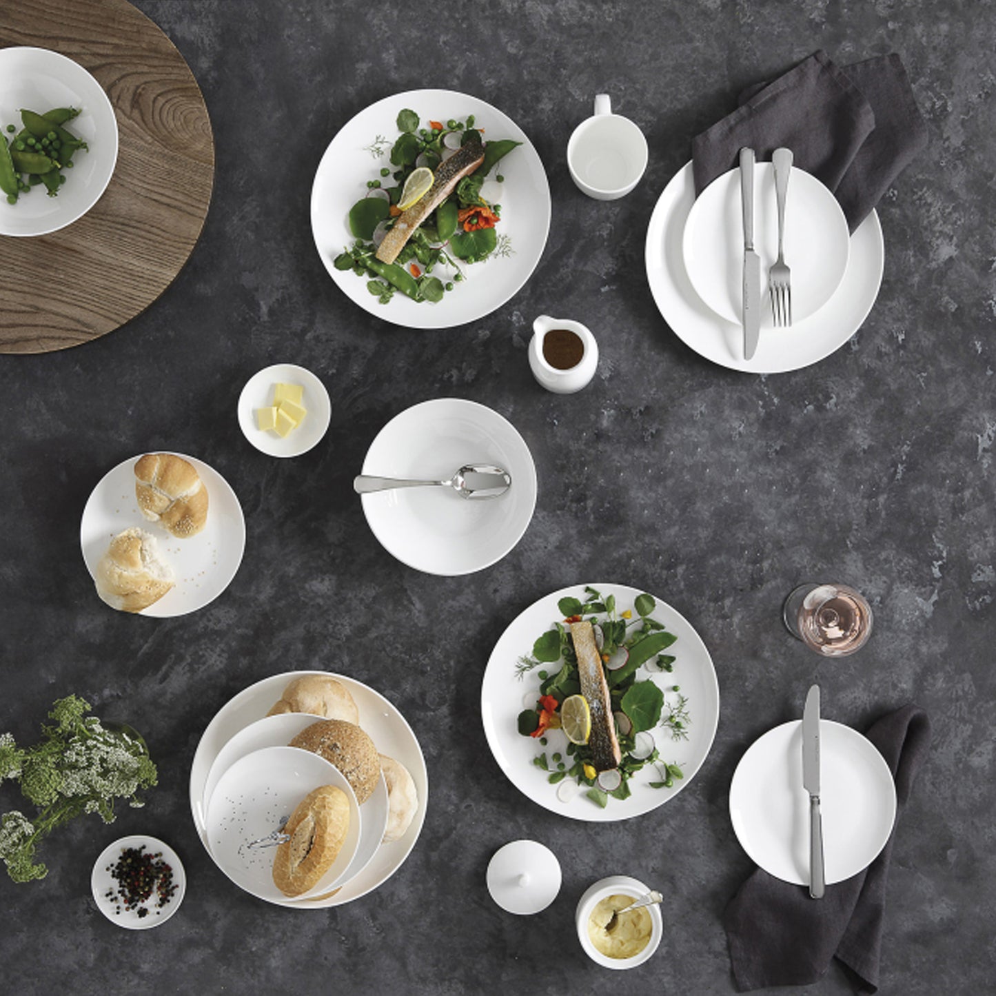 Maxwell & Williams Cashmere 23cm Side Plate White