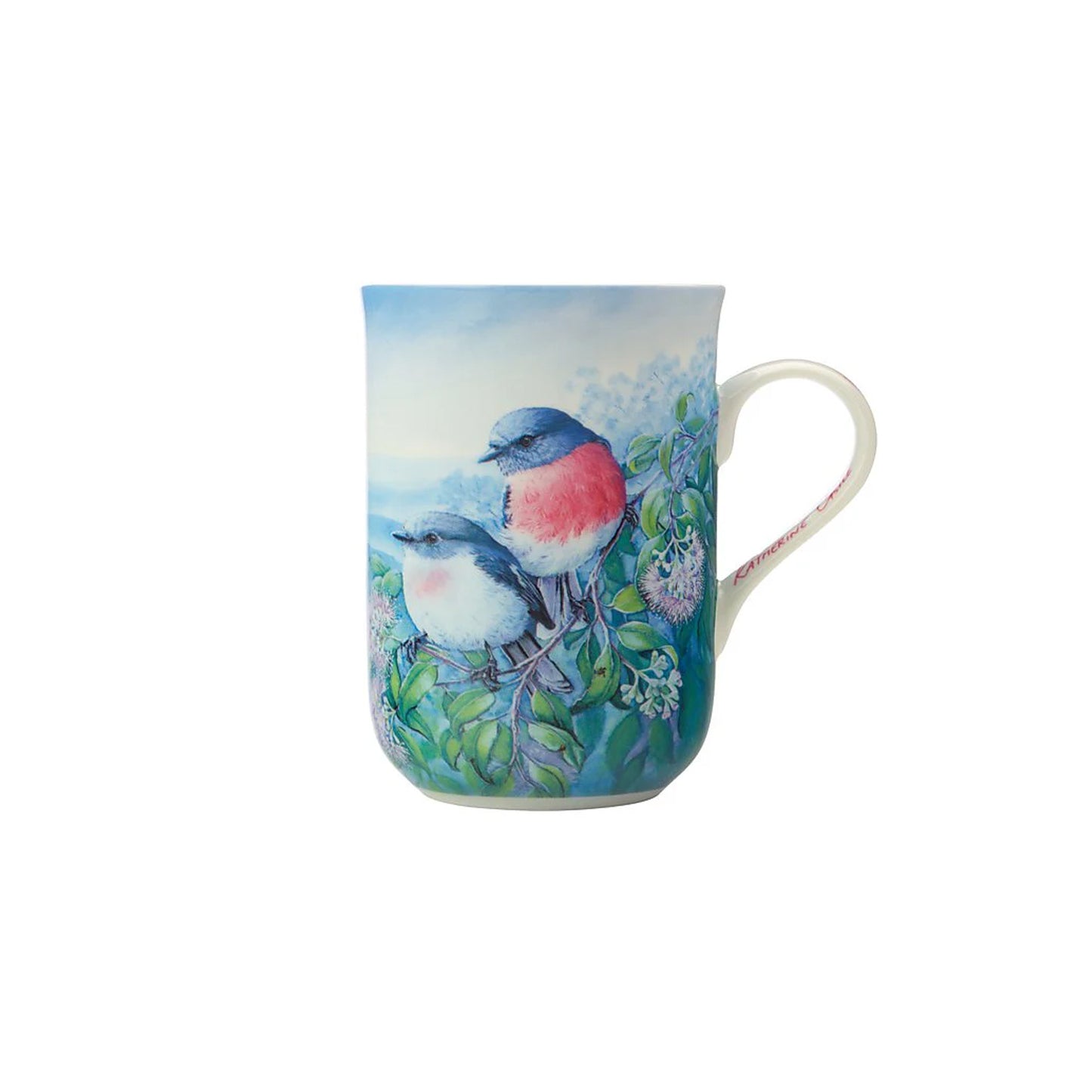 Maxwell & Williams Birds Of Australia 300ml Rose Robin Mug Multicoloured