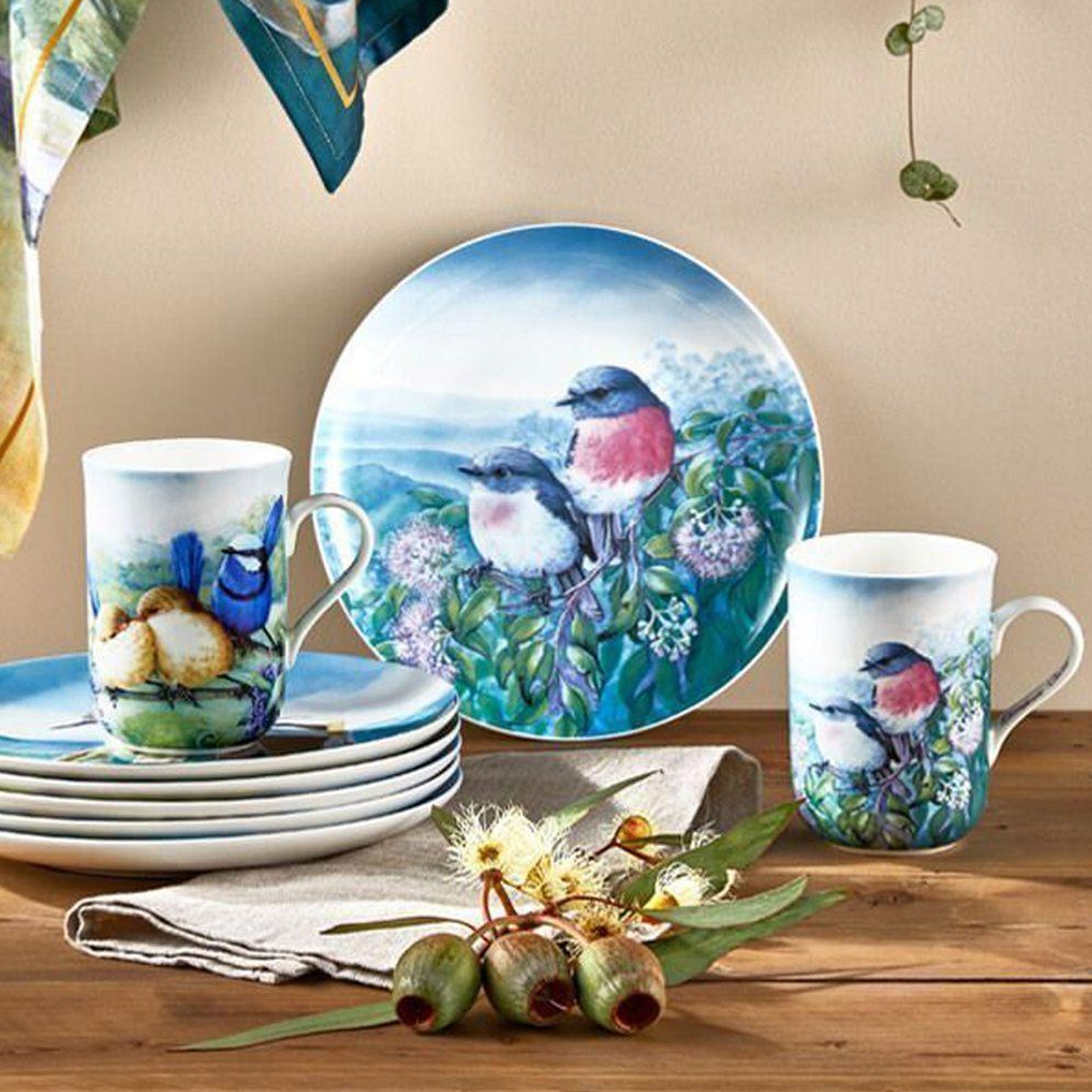Maxwell & Williams Birds Of Australia 300ml Rose Robin Mug