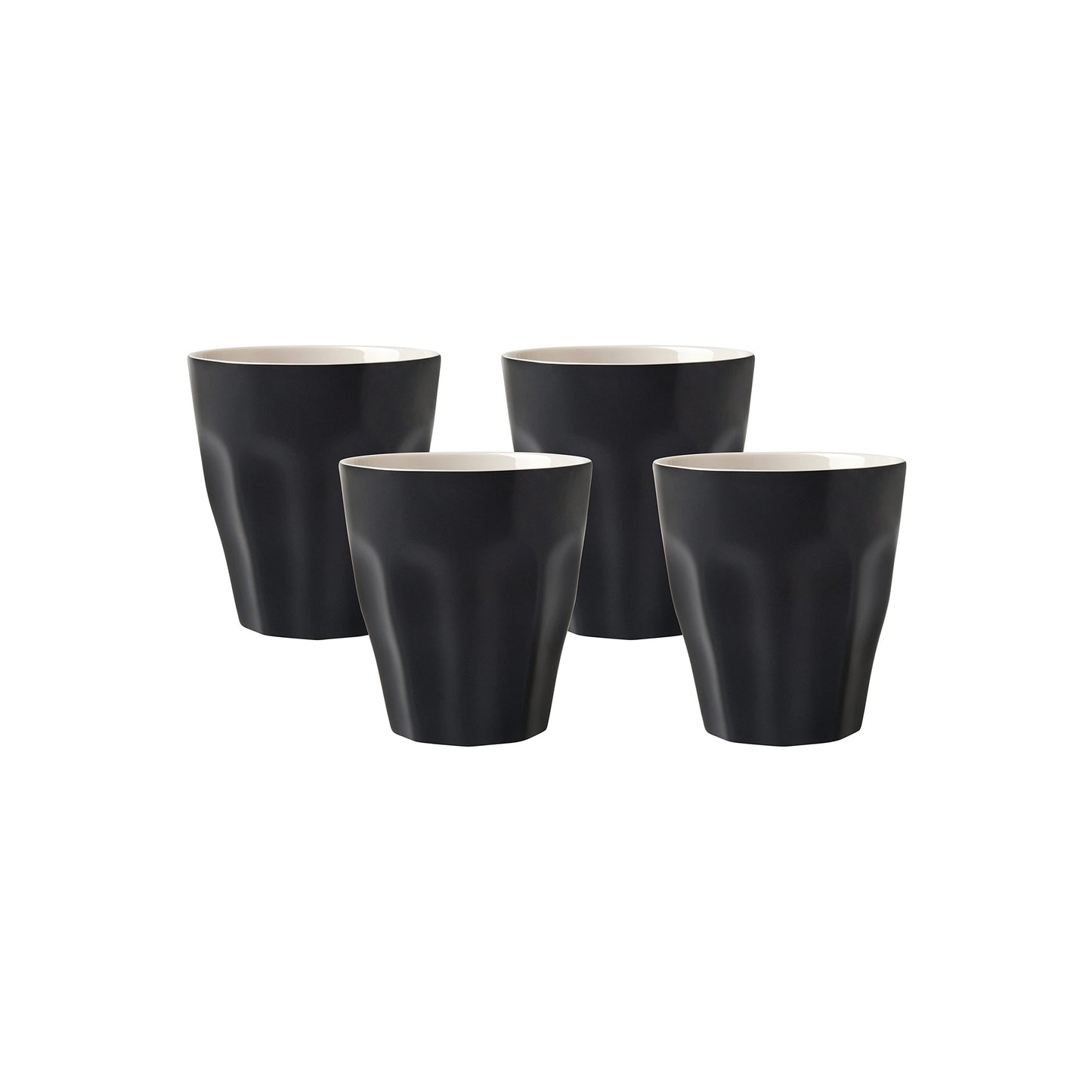 Maxwell & Williams Blend 4 Piece Sala Latte Cup Set Black