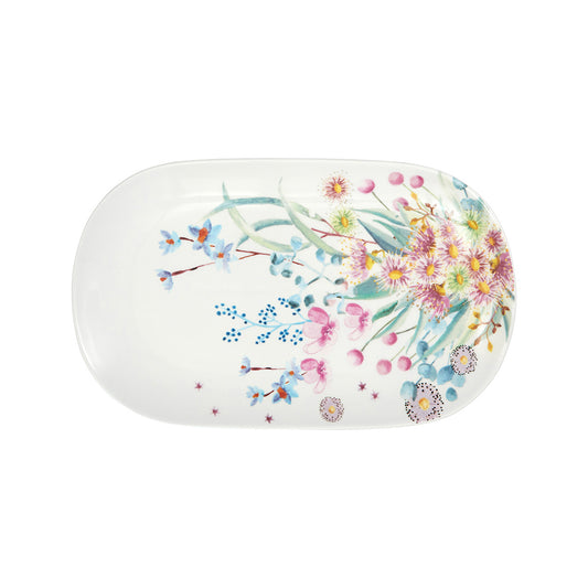 Maxwell & Williams Botanic Gardens Eucalyptus Bloom Oblong Platter Multicoloured