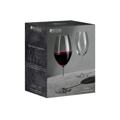 Maxwell & Williams Calia 2 Piece 760ml Wine Glass Set Clear