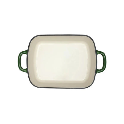 Maxwell & Williams Cast Iron 3Lt Rectangular Roaster English Racing Green