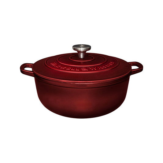Maxwell & Williams Cast Iron 6.2Lt Round Casserole Merlot