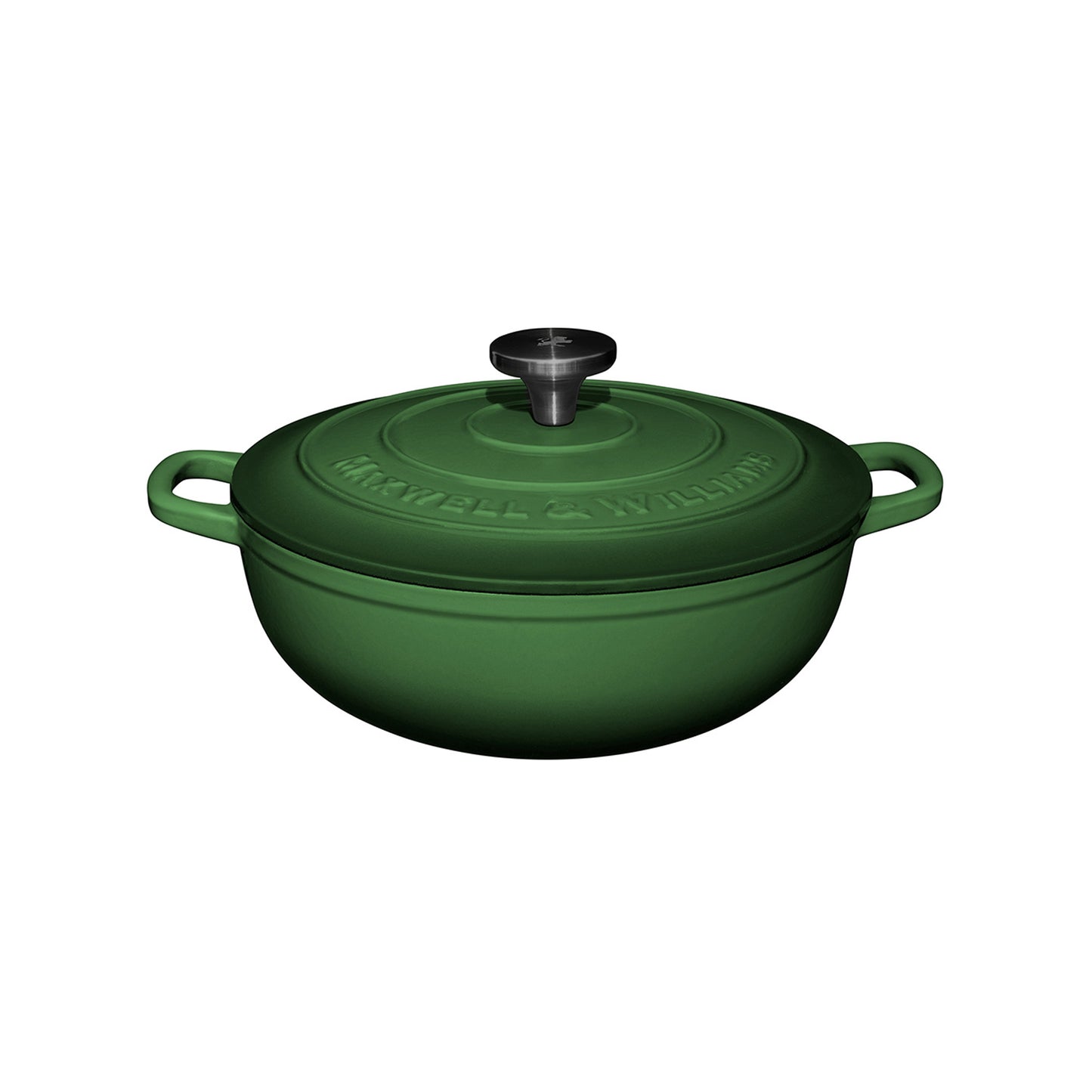 Maxwell & Williams Cast Iron 4Lt Round Casserole English Racing Green