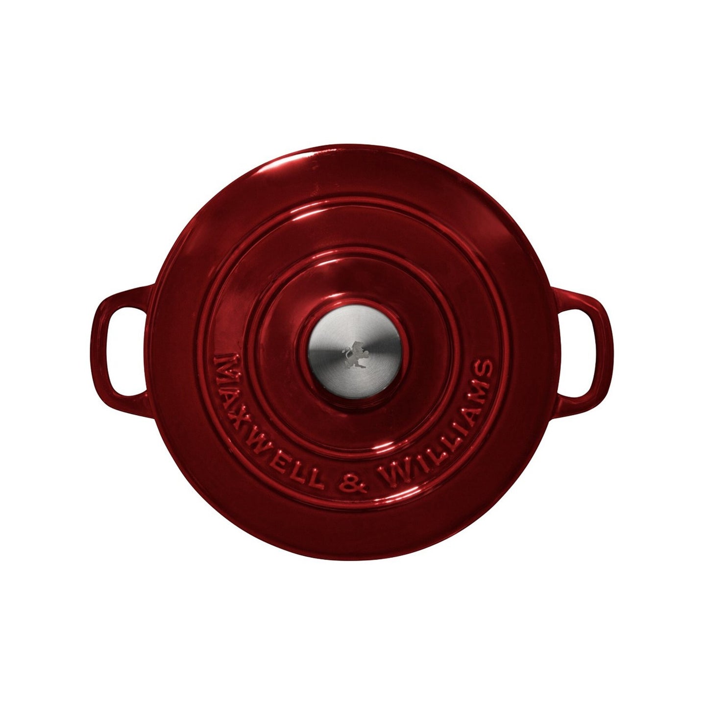 Maxwell & Williams 3.3Lt Cast Iron Round Casserole Merlot