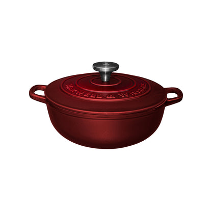 Maxwell & Williams 3.3Lt Cast Iron Round Casserole Merlot