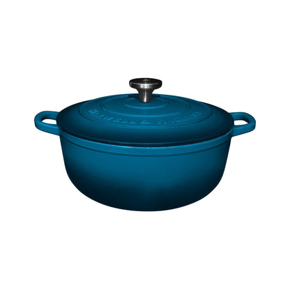 Maxwell & Williams Cast Iron 6.2Lt Round Casserole Midnight Blue