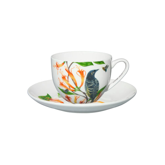 Maxwell & Williams 240ml Eloise Short Lyric Regent Honeyeater Cup & Saucer Set Multicoloured