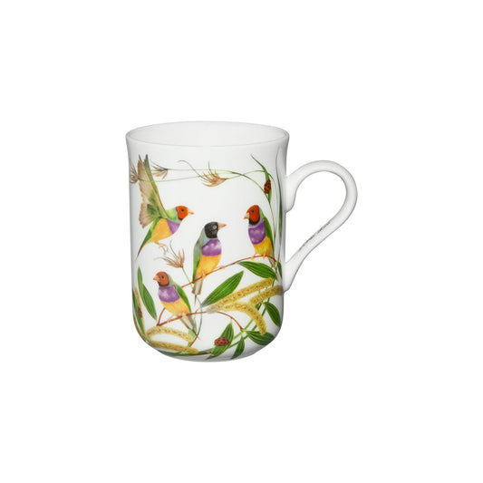Maxwell & Williams 330ml Eloise Short Lyric Gouldian Finch Mug Multicoloured