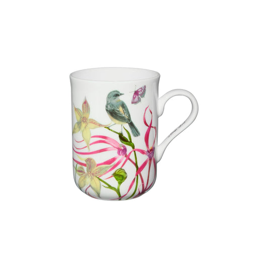 Maxwell & Williams 330ml Eloise Short Lyric Yellow Robin Mug Multicoloured