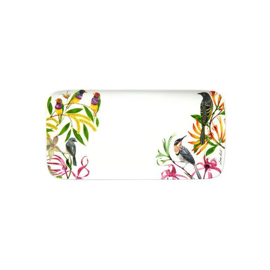 Maxwell & Williams 29cm Eloise Short Lyric Rectangular Birds Platter Multicoloured