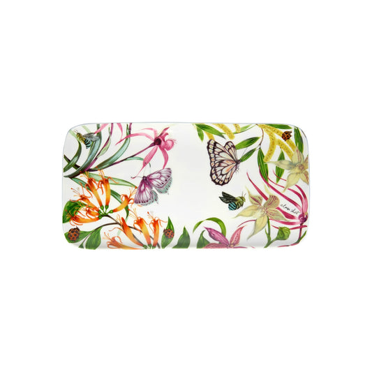 Maxwell & Williams 29cm Eloise Short Lyric Rectangular Butterflies Platter Multicoloured