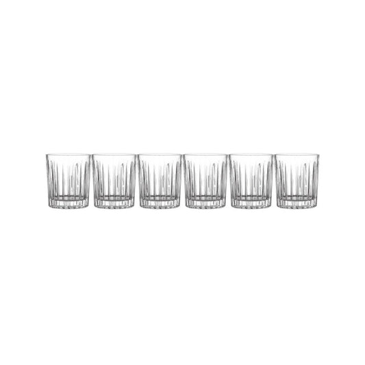 Maxwell & Williams Empire Double Old Fashion 6 Piece Glass Set Clear