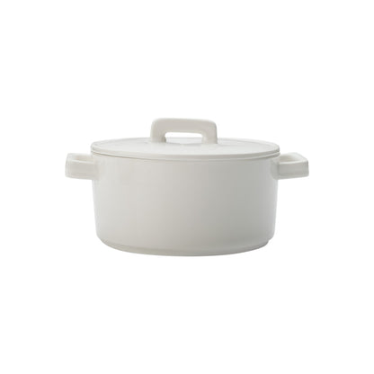 Maxwell & Williams Epicurious 1.3Lt Round Casserole White