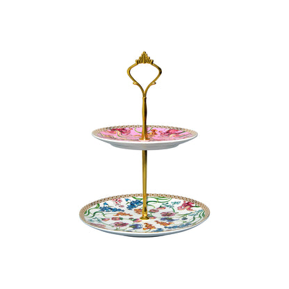 Maxwell & Williams Mystique 2 Tier Cake Stand Multicoloured