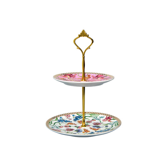 Maxwell & Williams Mystique 2 Tier Cake Stand Multicoloured