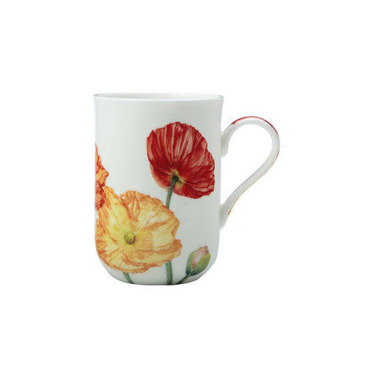 Maxwell & Williams 350ml Floriade Carnations Mug White