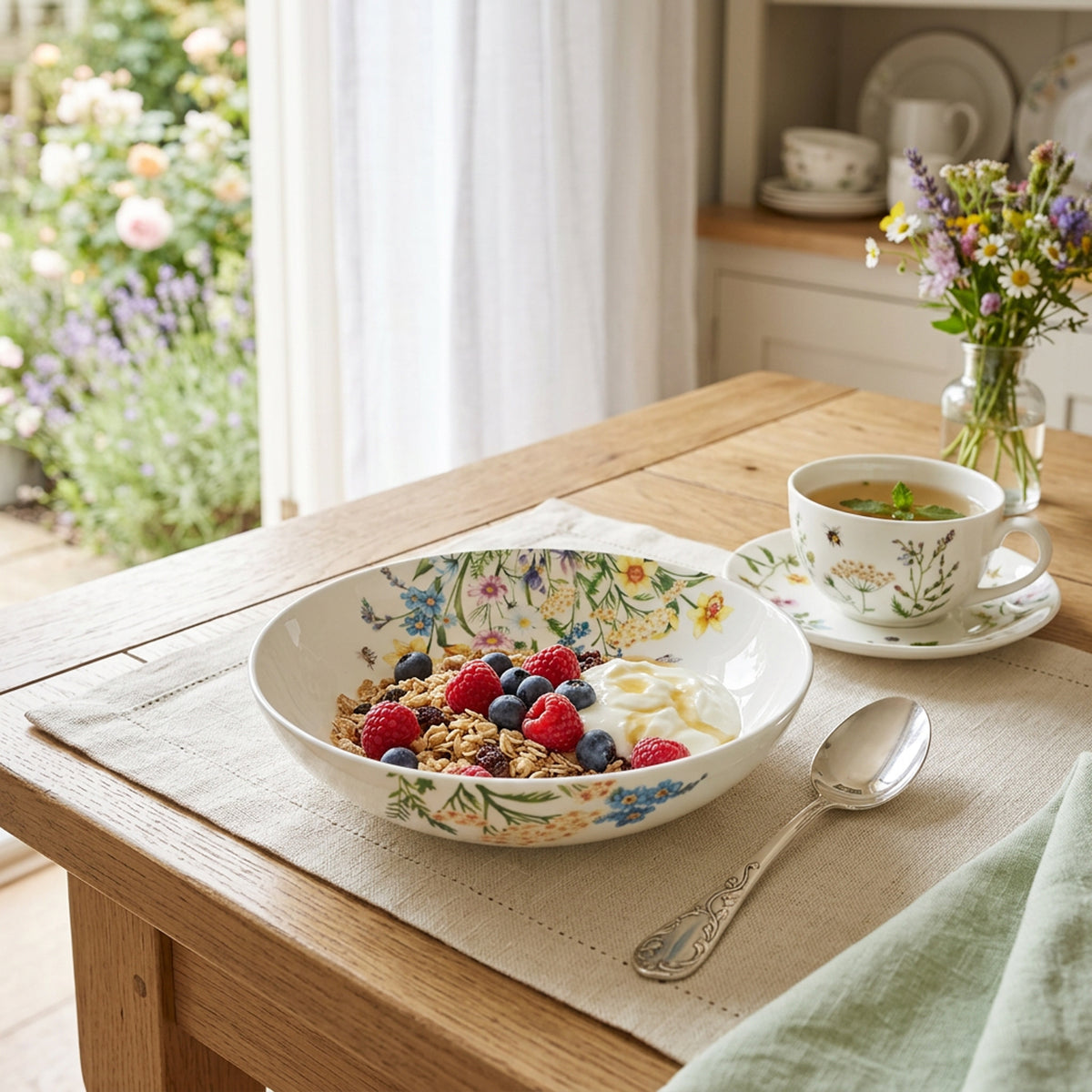 Maxwell & Williams Fluttering Meadow Round Serving Bowl