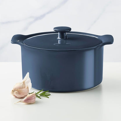 Maxwell & Williams Indulgence 3Lt Round Casserole Slate Blue