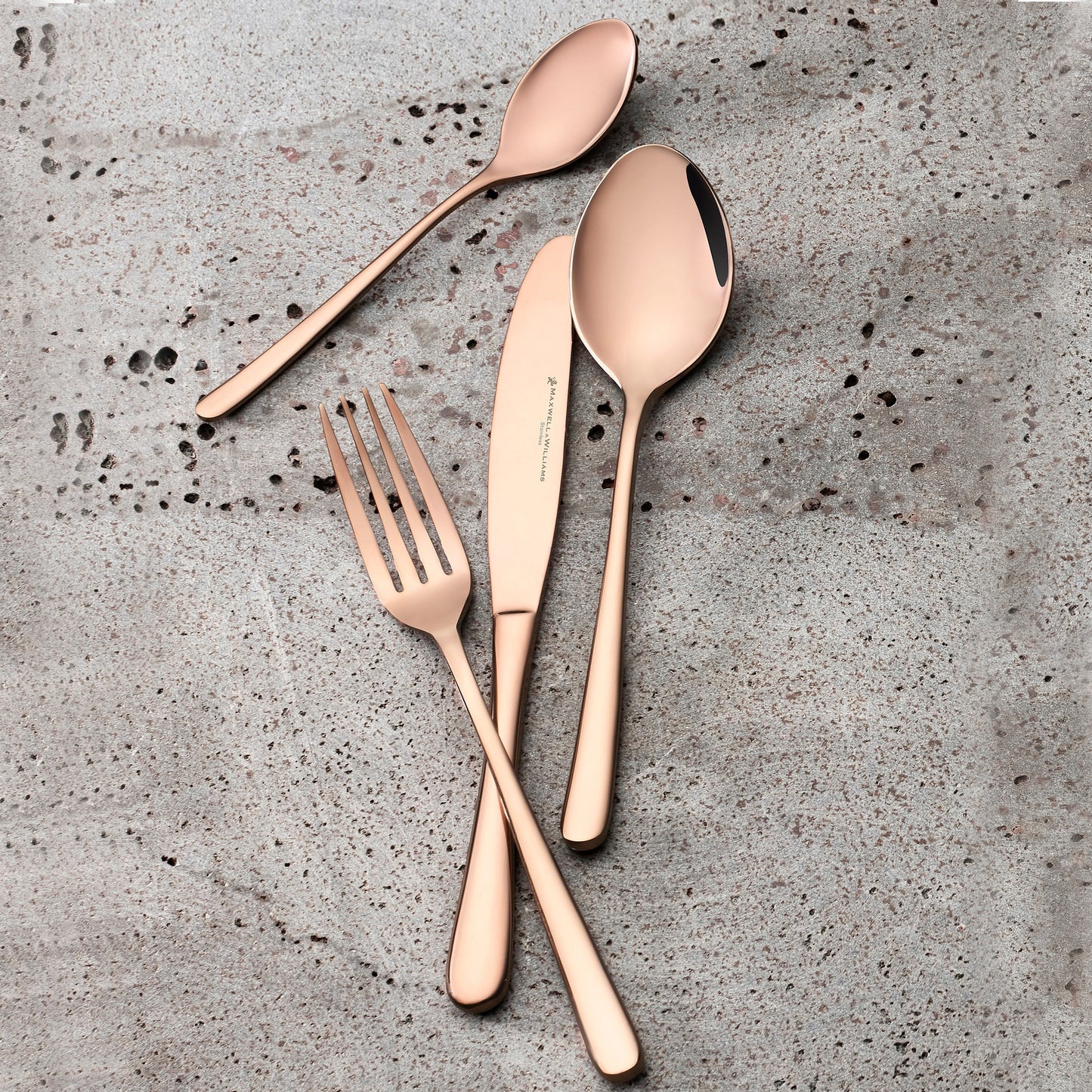 Maxwell & Williams Leveson 24 Piece Cutlery Set Copper