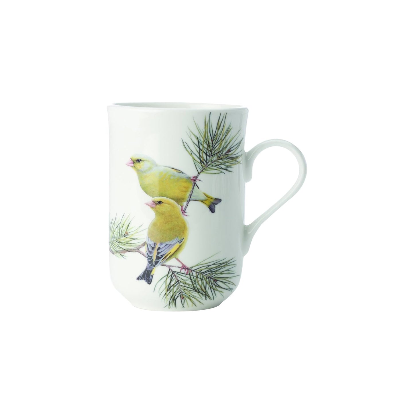 Maxwell & Williams Birds Of The World 300ml Greenfinches Mug White