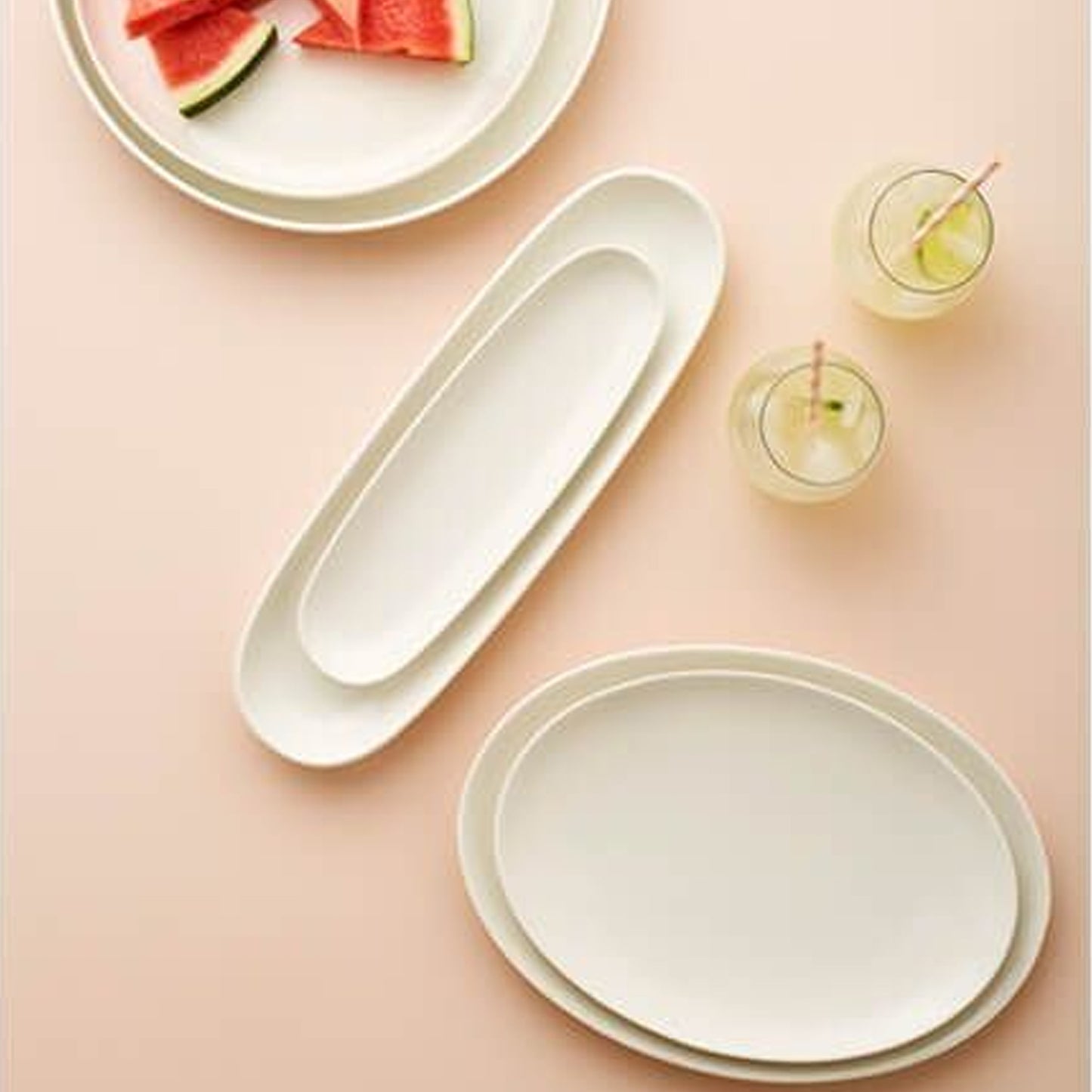 Maxwell & Williams White Basics 40 x 12.5cm Oblong Platter White