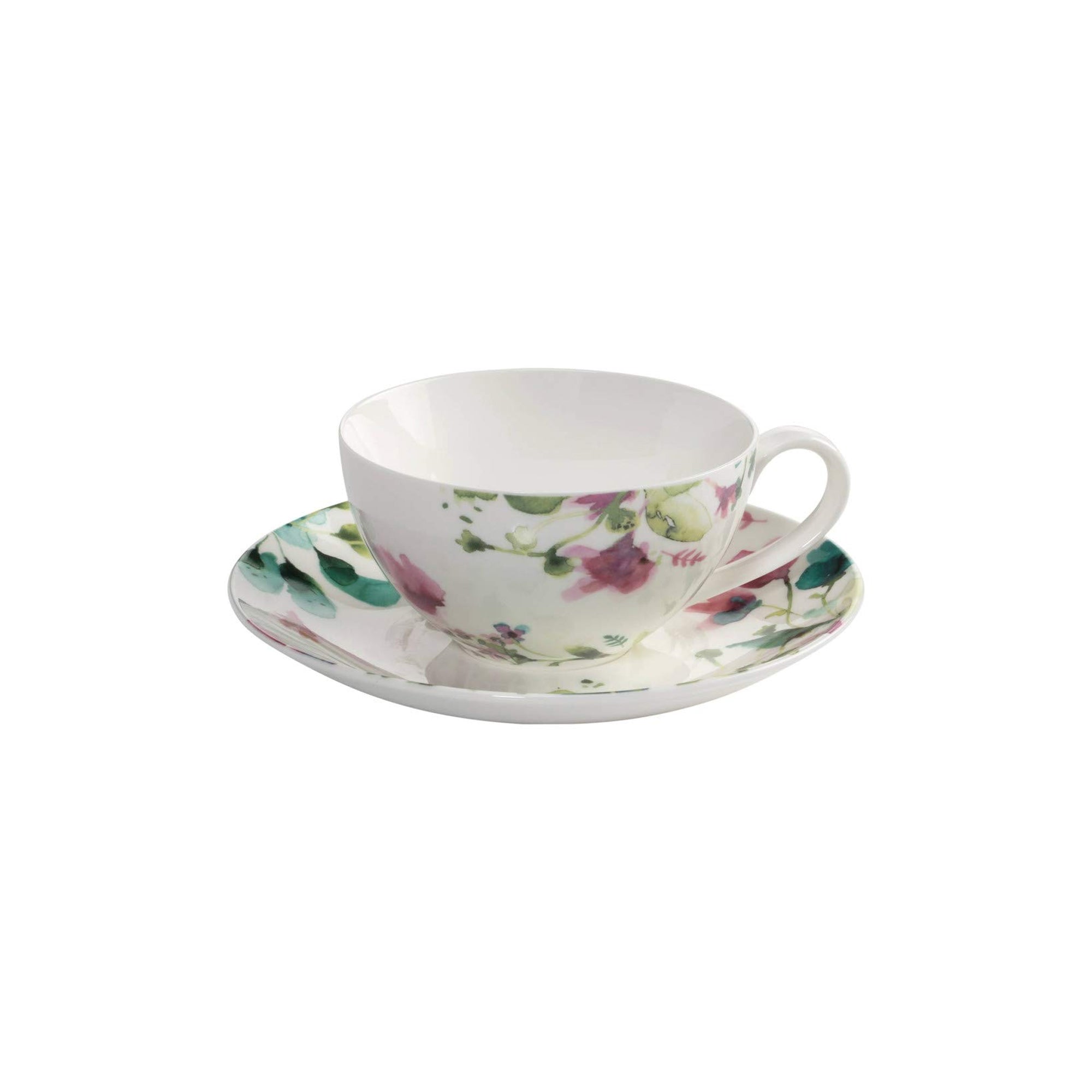 Maxwell & Williams Primavera Cup & Saucer Set White – The Culinarium