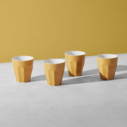 Maxwell & Williams Blend 4 Piece Sala Latte Cup Set Mustard