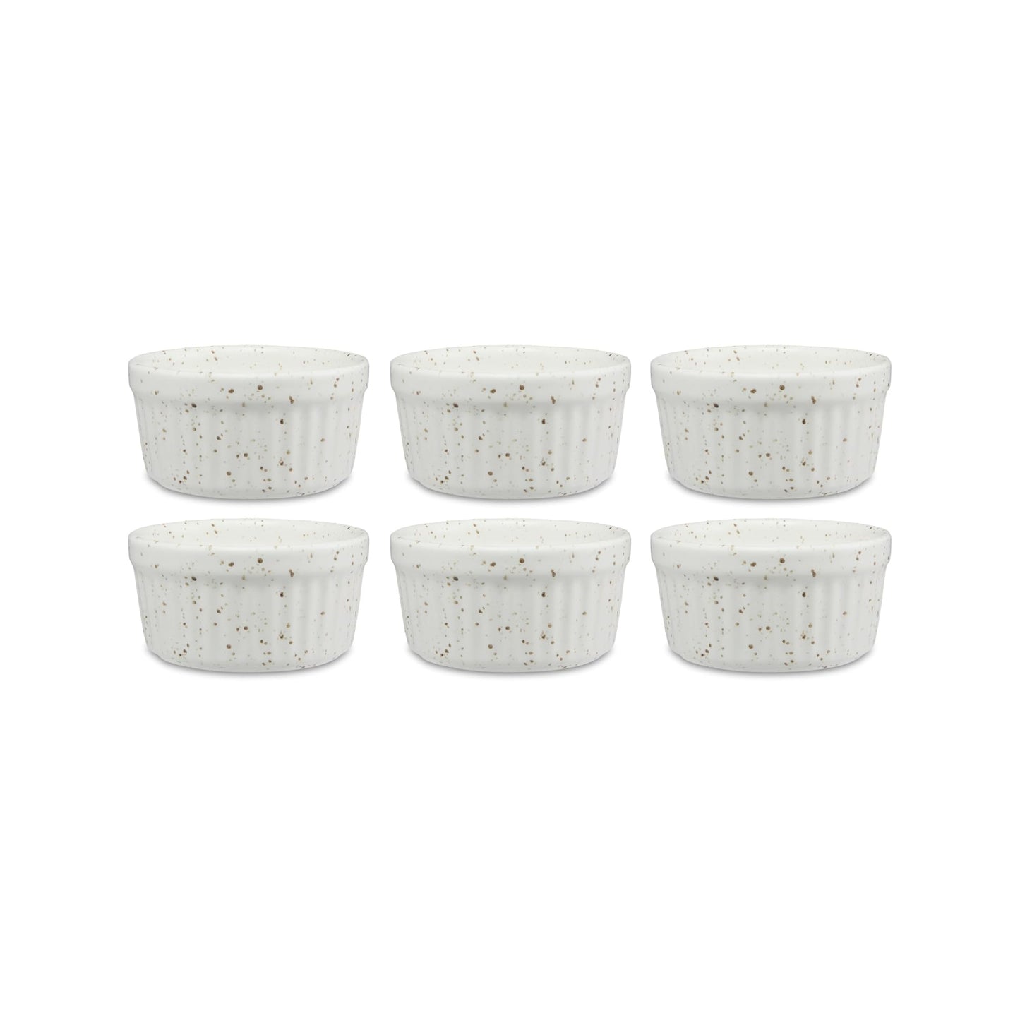 Maxwell & Williams Speckle 6 Piece Ramekin Set Cream