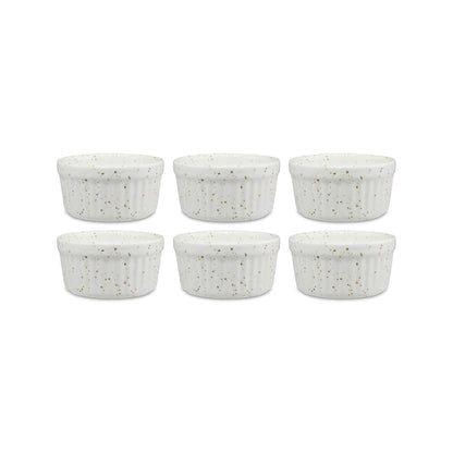 Maxwell & Williams Speckle 6 Piece Ramekin Set Cream