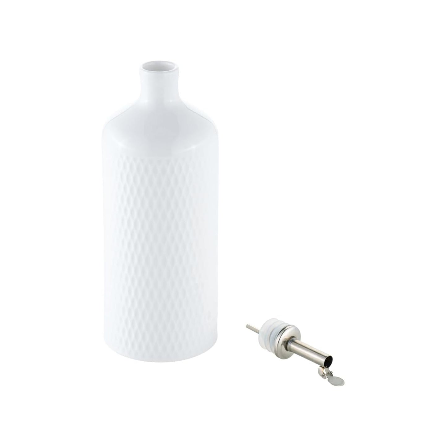 Maxwell & Williams White Basics 500ml Diamonds Oil Bottle White