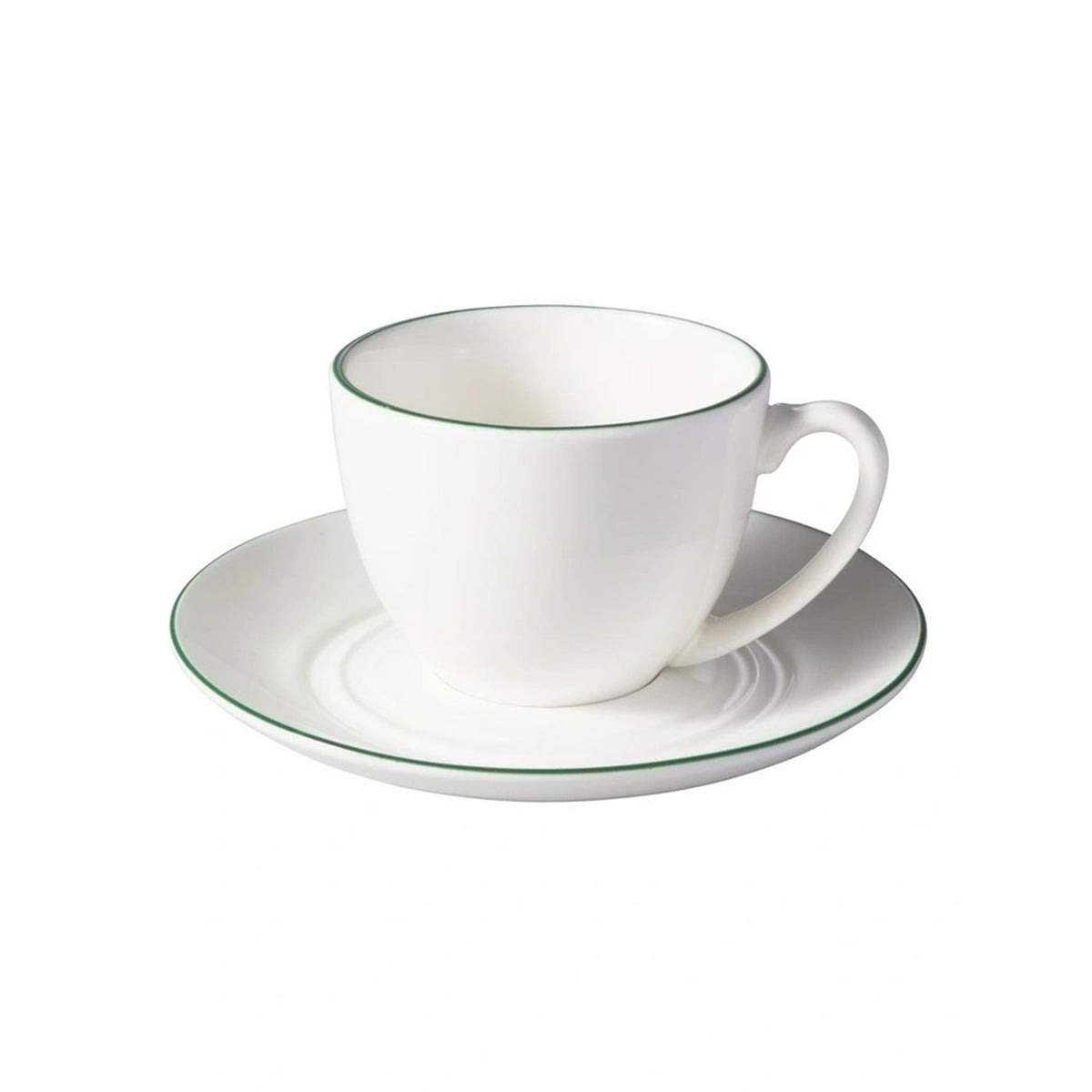 Maxwell & Williams White Basics Edge 90ml Coupe Demi Cup & Saucer