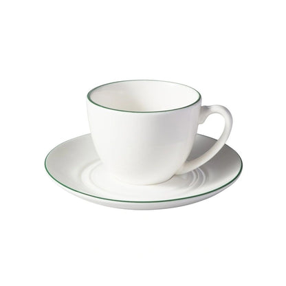 Maxwell & Williams White Basics Edge 90ml Coupe Demi Cup & Saucer