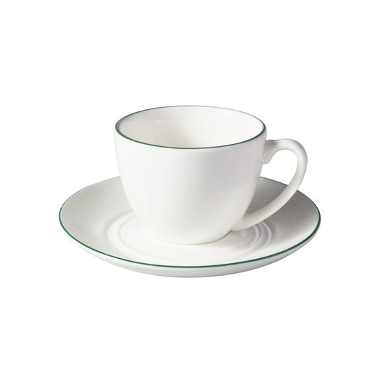 Maxwell & Williams White Basics Edge 90ml Coupe Demi Cup & Saucer