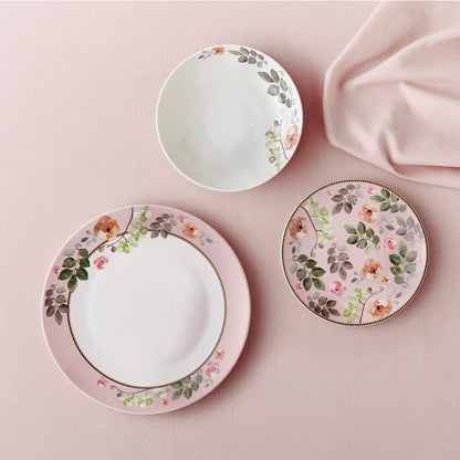 Maxwell & Williams Arcadia Coupe 12 Piece Dinner Set Pink