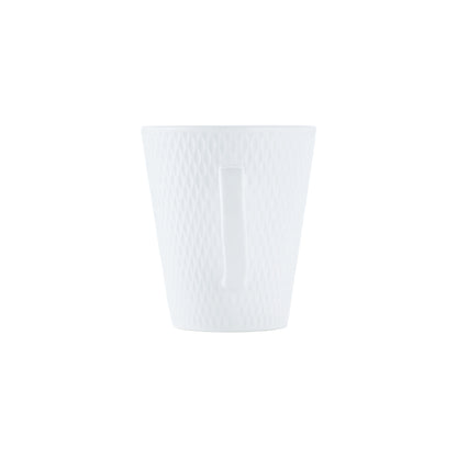 Maxwell & Williams White Basics 350ml Diamonds Conical Mug White