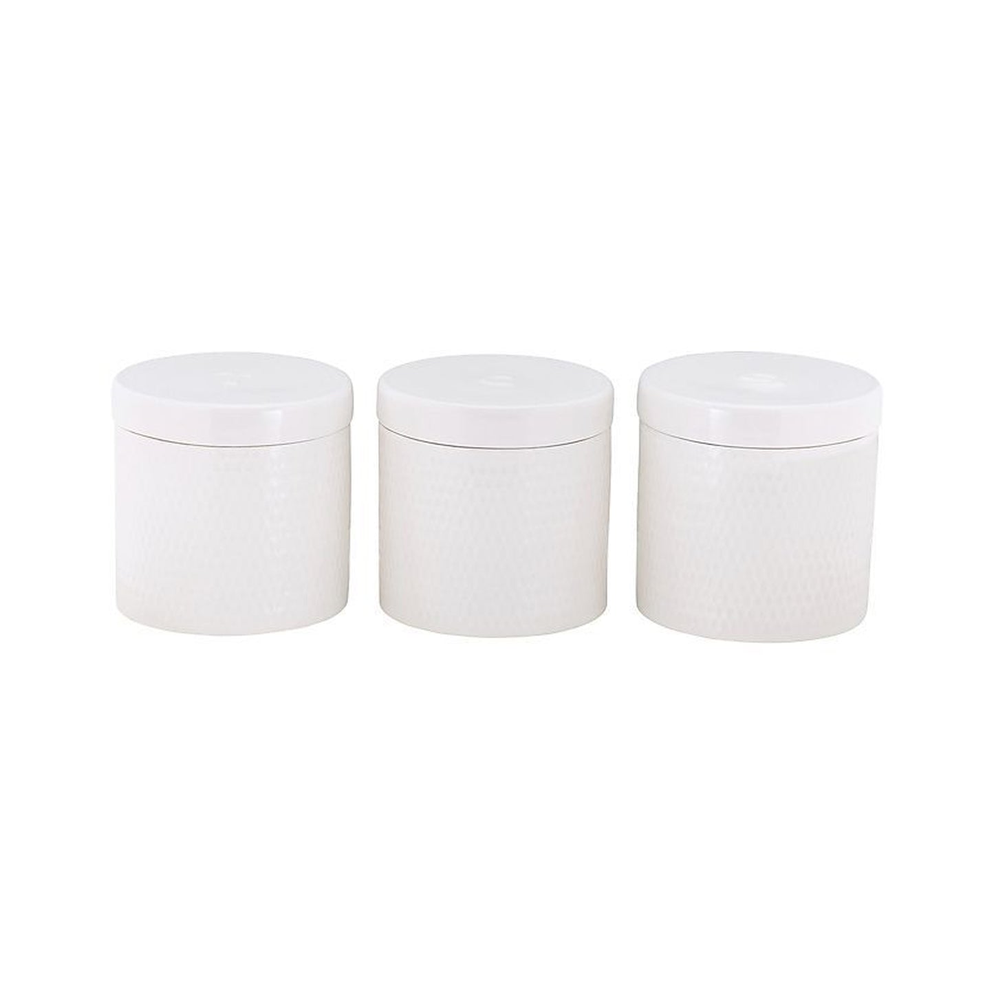 Maxwell & Williams White Basics 3 Piece 600ml Diamonds Canister Set White